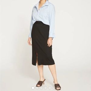 Universal Standard - Black Midi Skirt